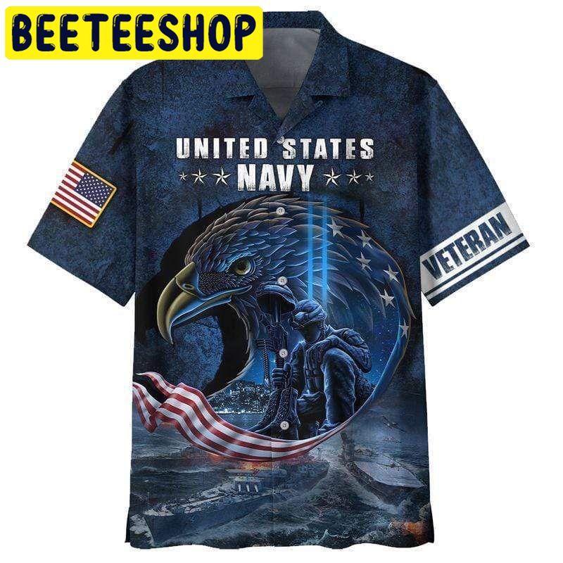 Amazing US Navy Veteran Eagle Hawaiian Shirt Amazing US Navy Veteran Eagle Hawaiian Shirt