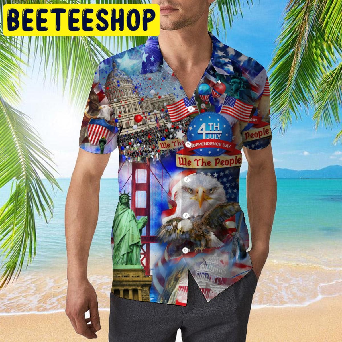 America Eagle Victory Independence Day 4th Of July Hawaiian Shirt America Eagle Victory Independence Day 4th Of July Hawaiian Shirt