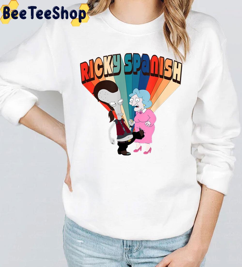 American Dad Ricky Spanish Kicking Old Lady Trending Unisex T-Shirt American Dad Ricky Spanish Kicking Old Lady Trending Unisex T-Shirt