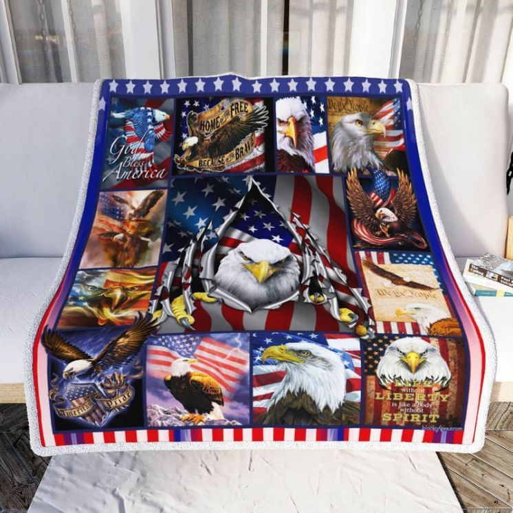 American Flag Eagle Comfy Sofa Throw Blanket American Flag Eagle Comfy Sofa Throw Blanket