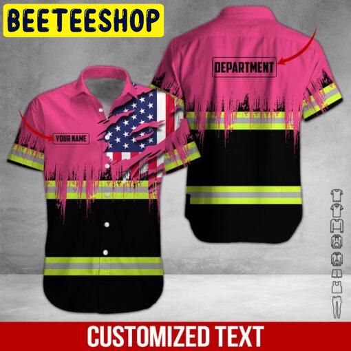 American Flag Heavy Equipment Workwear Custom Name Hawaiian Shirt 2154 American Flag Heavy Equipment Workwear Custom Name Hawaiian Shirt 2154