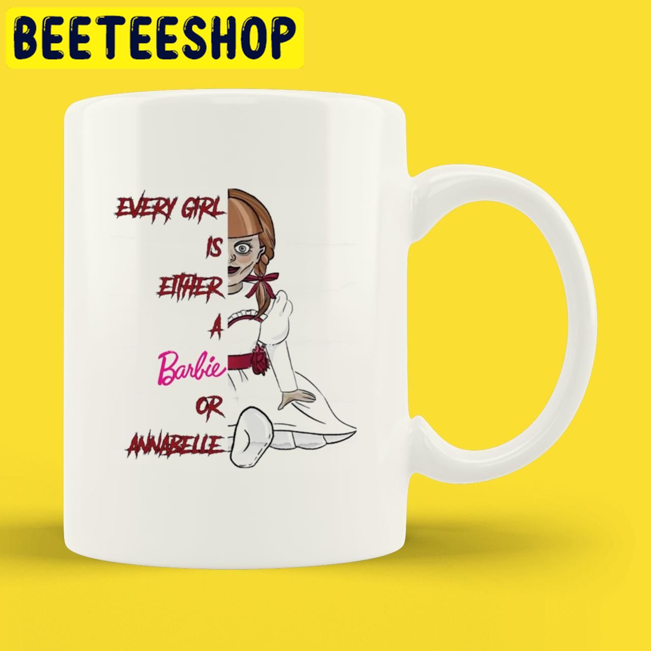 AnnabelleEvery Girl Is Either A Barbie Or A Annabelle Halloween Trending Unisex T-Shirt AnnabelleEvery Girl Is Either A Barbie Or A Annabelle Halloween Trending Unisex T-Shirt