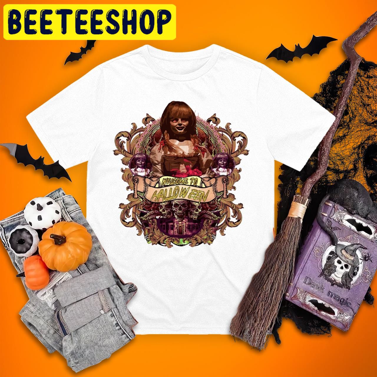 AnnabelleHorror Movie With Annabelle Halloween Trending Unisex T-Shirt AnnabelleHorror Movie With Annabelle Halloween Trending Unisex T-Shirt