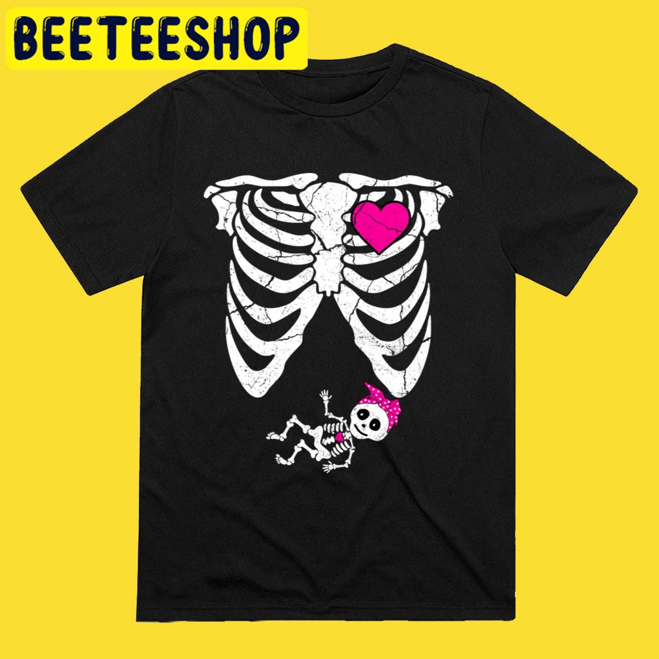 Announcement Skeleton Baby Girl Halloween Trending Unisex T-Shirt Announcement Skeleton Baby Girl Halloween Trending Unisex T-Shirt