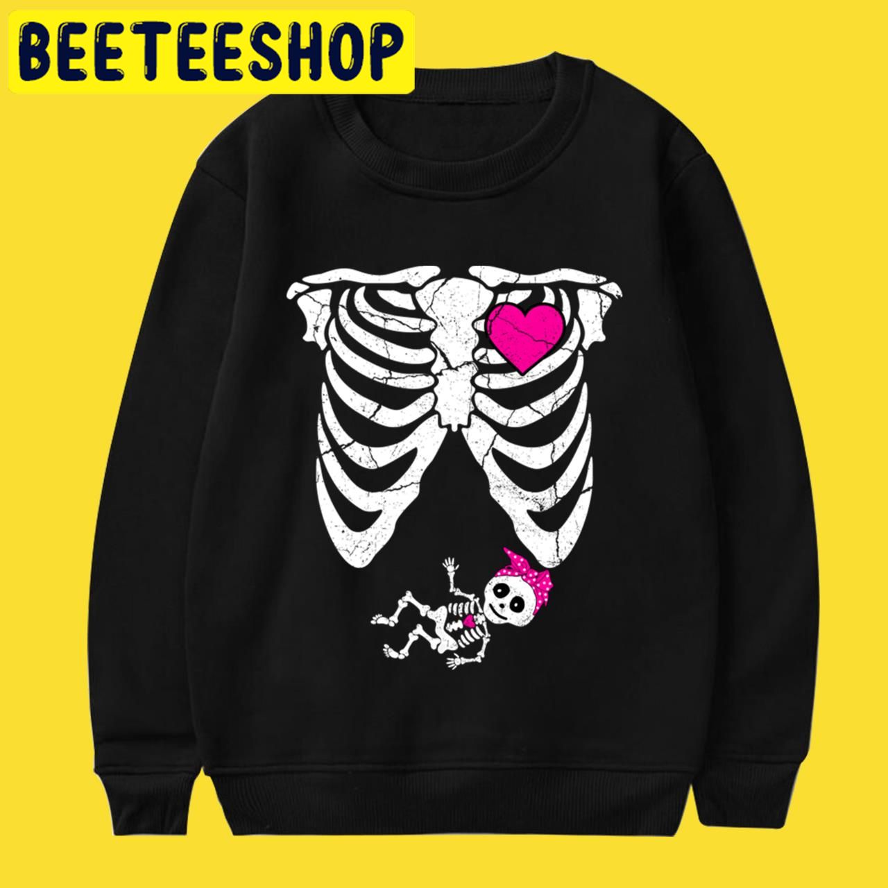 Announcement Skeleton Baby Girl Halloween Trending Unisex T-Shirt Announcement Skeleton Baby Girl Halloween Trending Unisex T-Shirt