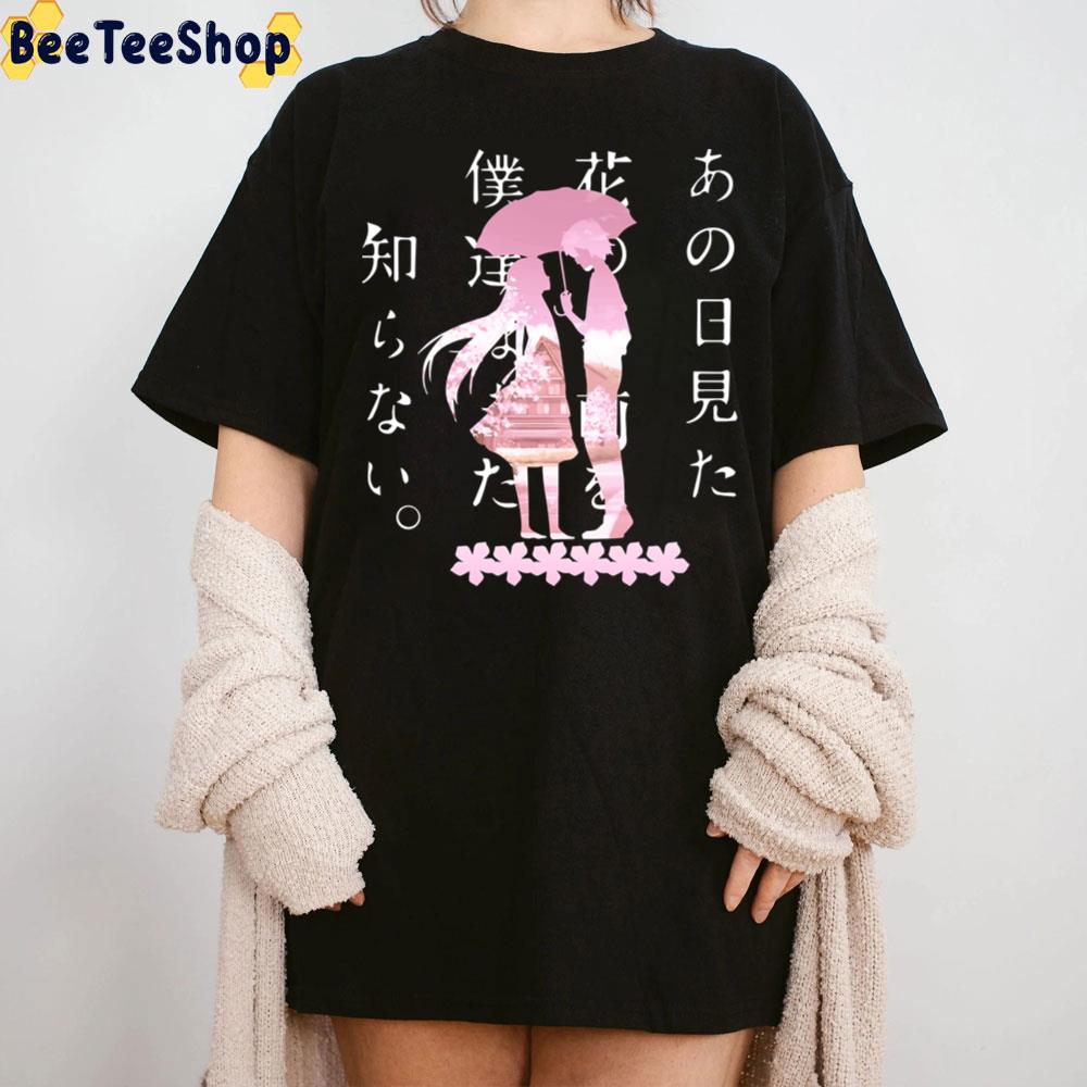 Anohana The Flower We Saw That Day Pink Art Trending Unisex T-Shirt Anohana The Flower We Saw That Day Pink Art Trending Unisex T-Shirt