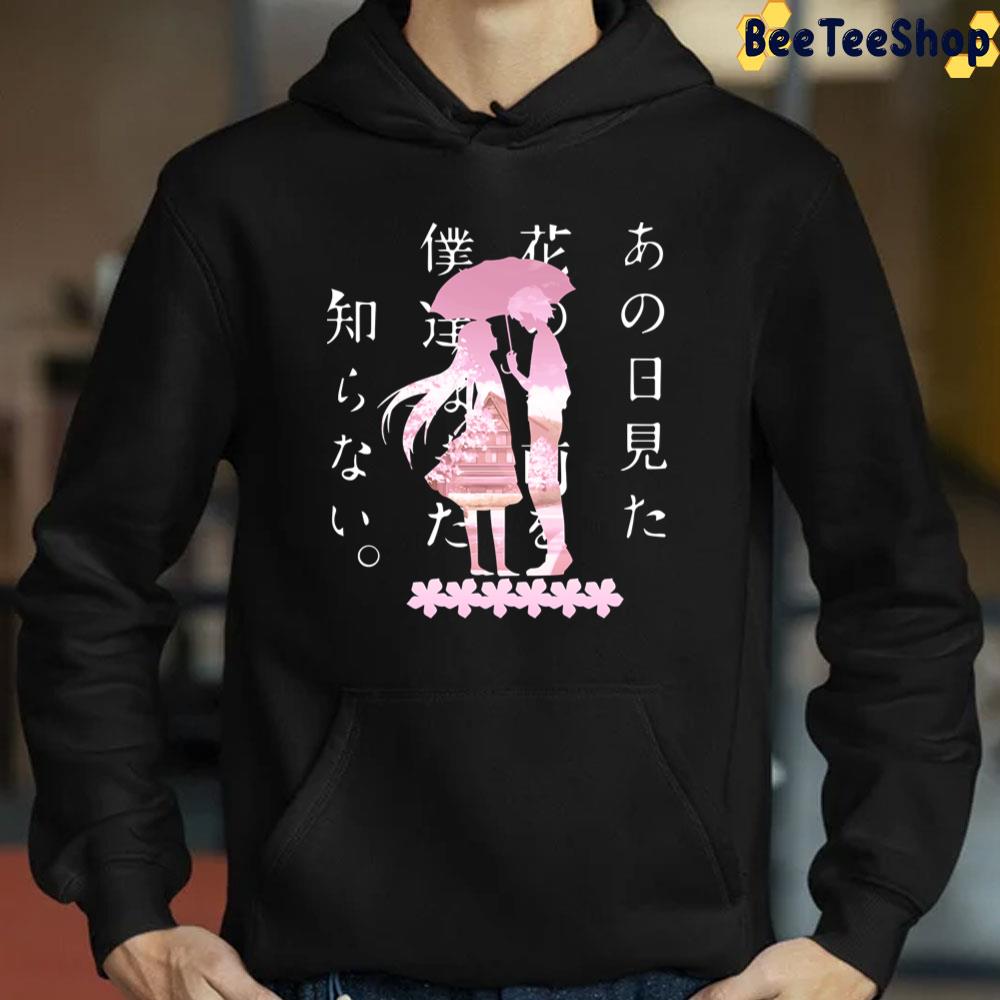 Anohana The Flower We Saw That Day Pink Art Trending Unisex T-Shirt Anohana The Flower We Saw That Day Pink Art Trending Unisex T-Shirt