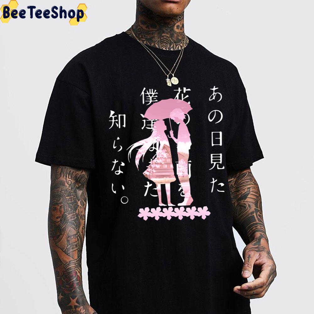 Anohana The Flower We Saw That Day Pink Art Trending Unisex T-Shirt Anohana The Flower We Saw That Day Pink Art Trending Unisex T-Shirt