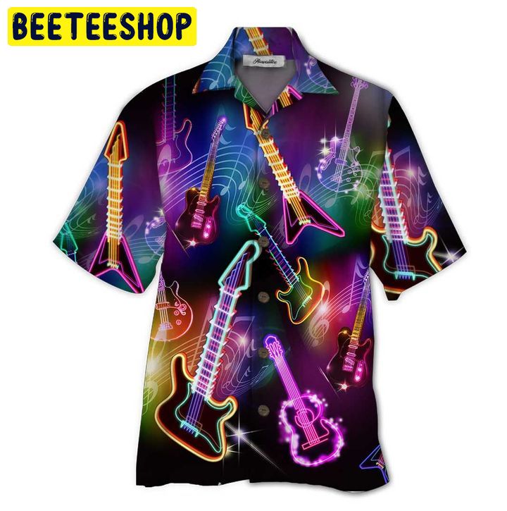 Art Guitar 3D All Over Printed Trending Hawaiian Shirt Art Guitar 3D All Over Printed Trending Hawaiian Shirt