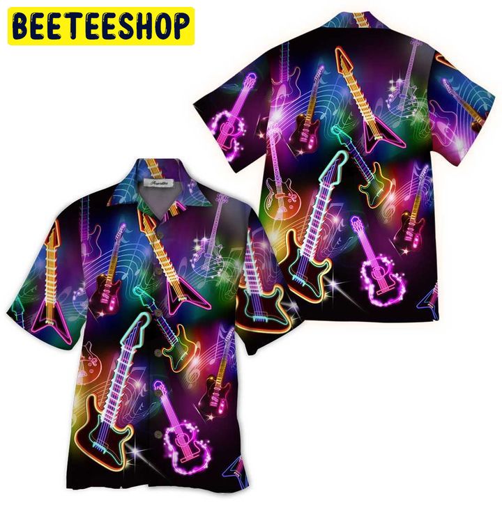 Art Guitar 3D All Over Printed Trending Hawaiian Shirt Art Guitar 3D All Over Printed Trending Hawaiian Shirt