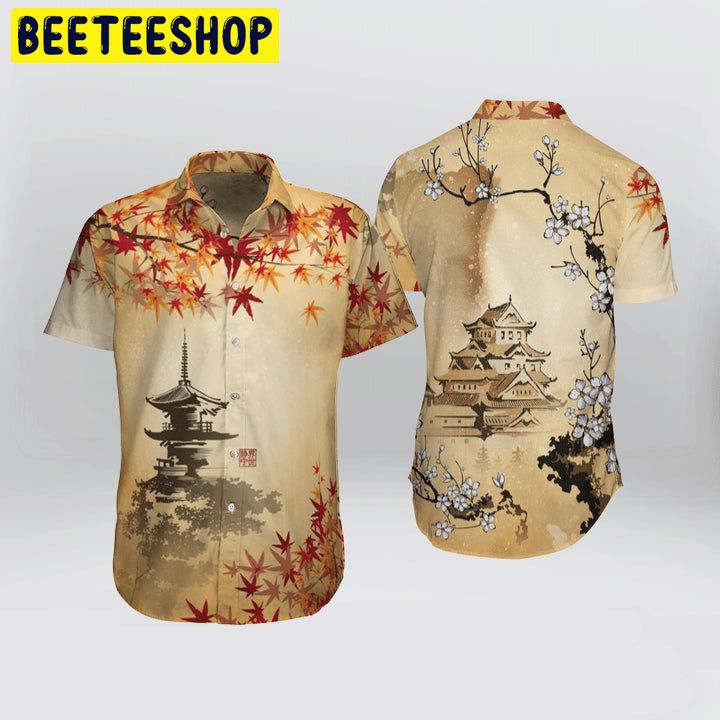 Art Japanese Aesthetic Sakura Cherry Blossom Trending Hawaiian Shirt Art Japanese Aesthetic Sakura Cherry Blossom Trending Hawaiian Shirt