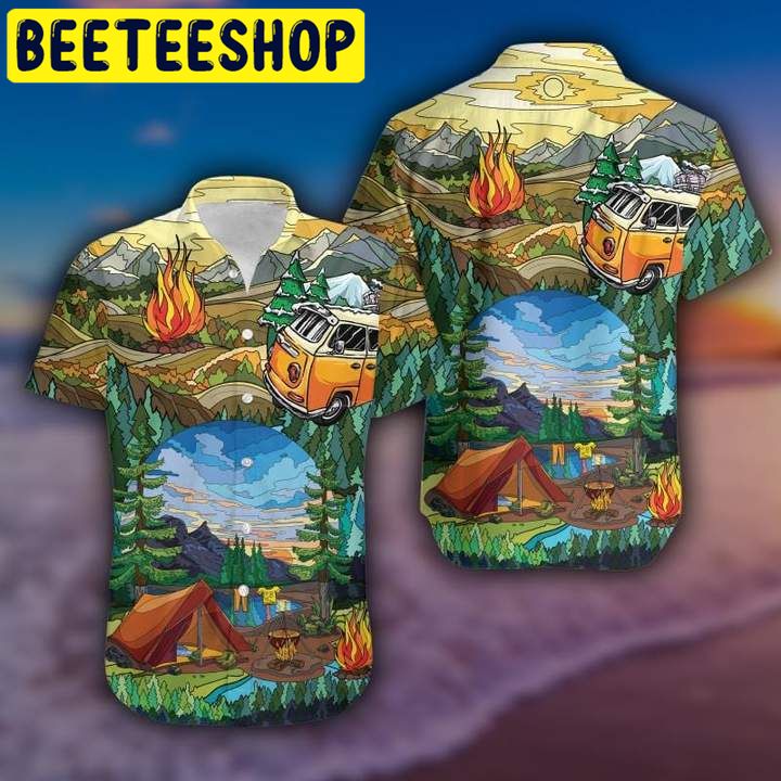 Art Of Camping Hawaiian Shirt Art Of Camping Hawaiian Shirt