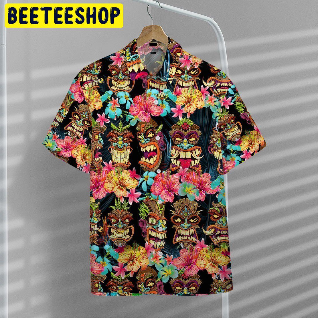 Art Tiki Head Trending Hawaiian Shirt Art Tiki Head Trending Hawaiian Shirt