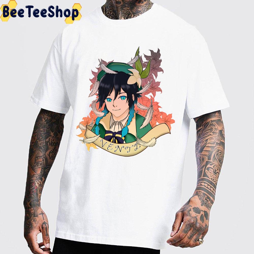 Art Venti Genshin Impact Trending Unisex T-Shirt Art Venti Genshin Impact Trending Unisex T-Shirt