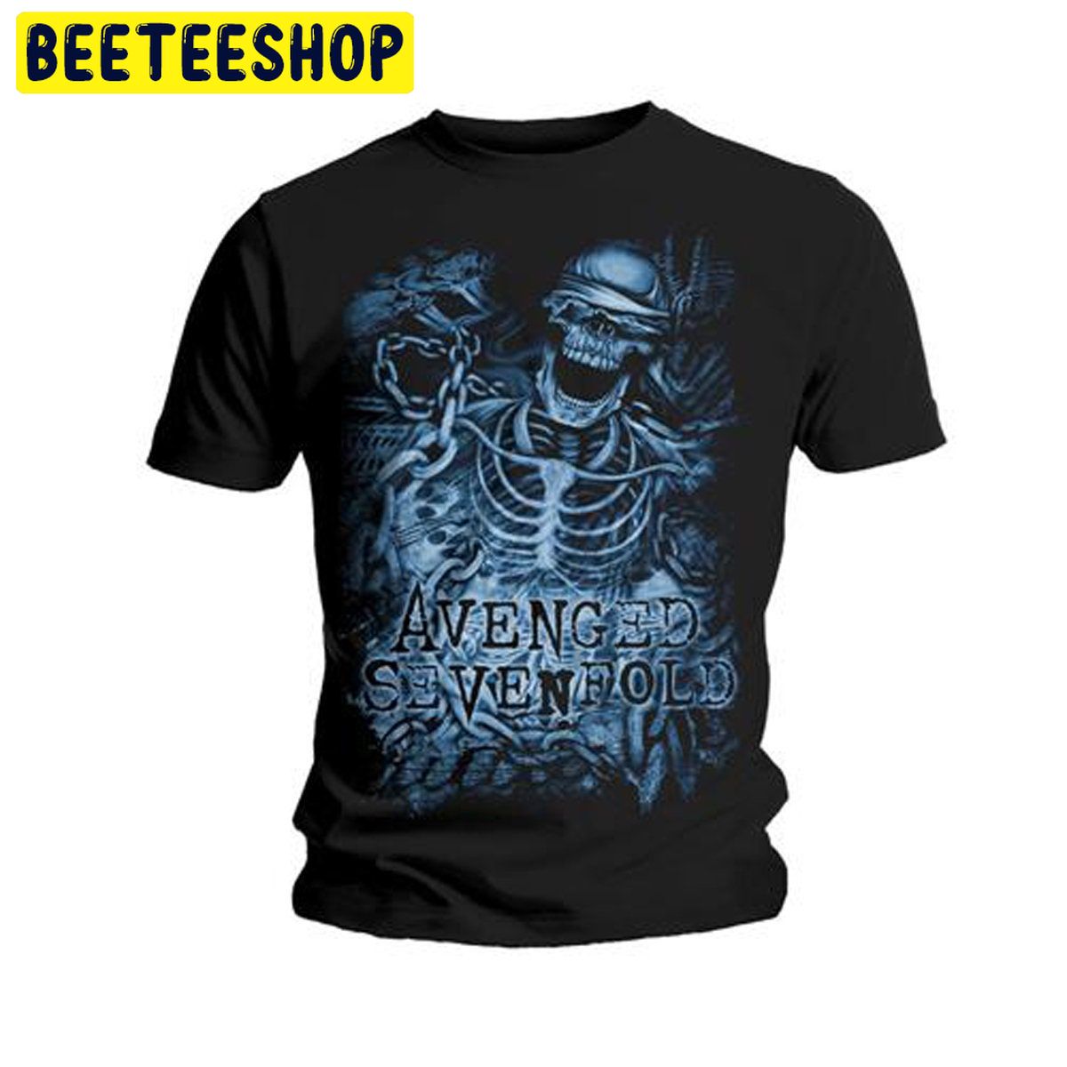 Avenged Sevenfold Chained Skeleton Rock Metal Trending Unisex Shirt Avenged Sevenfold Chained Skeleton Rock Metal Trending Unisex Shirt
