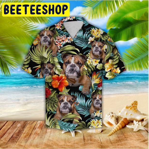 Awesome Bulldogs Hawaiian Shirt Awesome Bulldogs Hawaiian Shirt