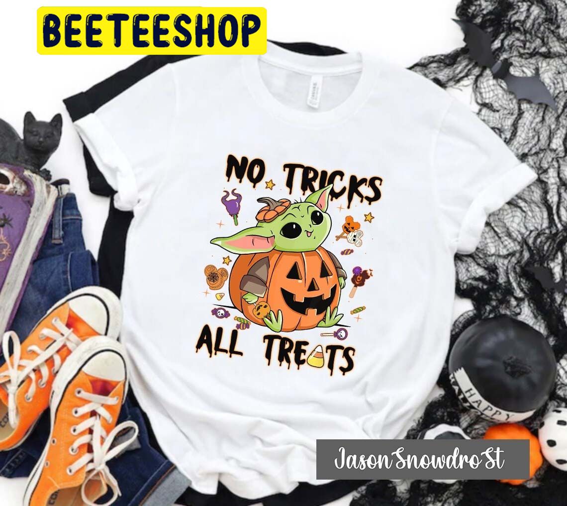 Baby Yoda No Trick All Treat Star Wars HalloweenTrending Unisex Shirt Baby Yoda No Trick All Treat Star Wars HalloweenTrending Unisex Shirt
