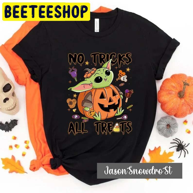 Baby Yoda No Trick All Treat Star Wars HalloweenTrending Unisex Shirt Baby Yoda No Trick All Treat Star Wars HalloweenTrending Unisex Shirt