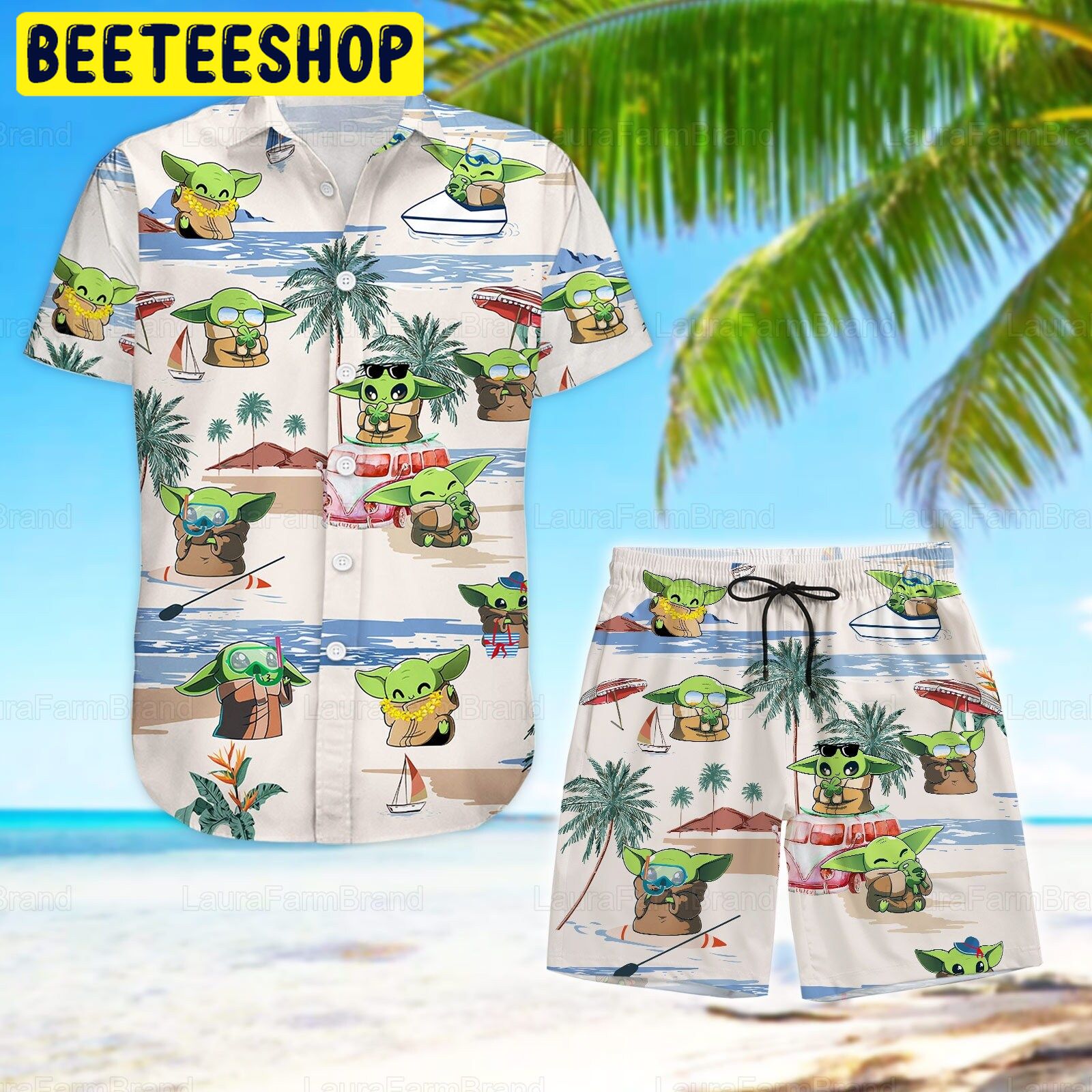Baby Yoda Summer Trending Hawaiian Shirt Baby Yoda Summer Trending Hawaiian Shirt