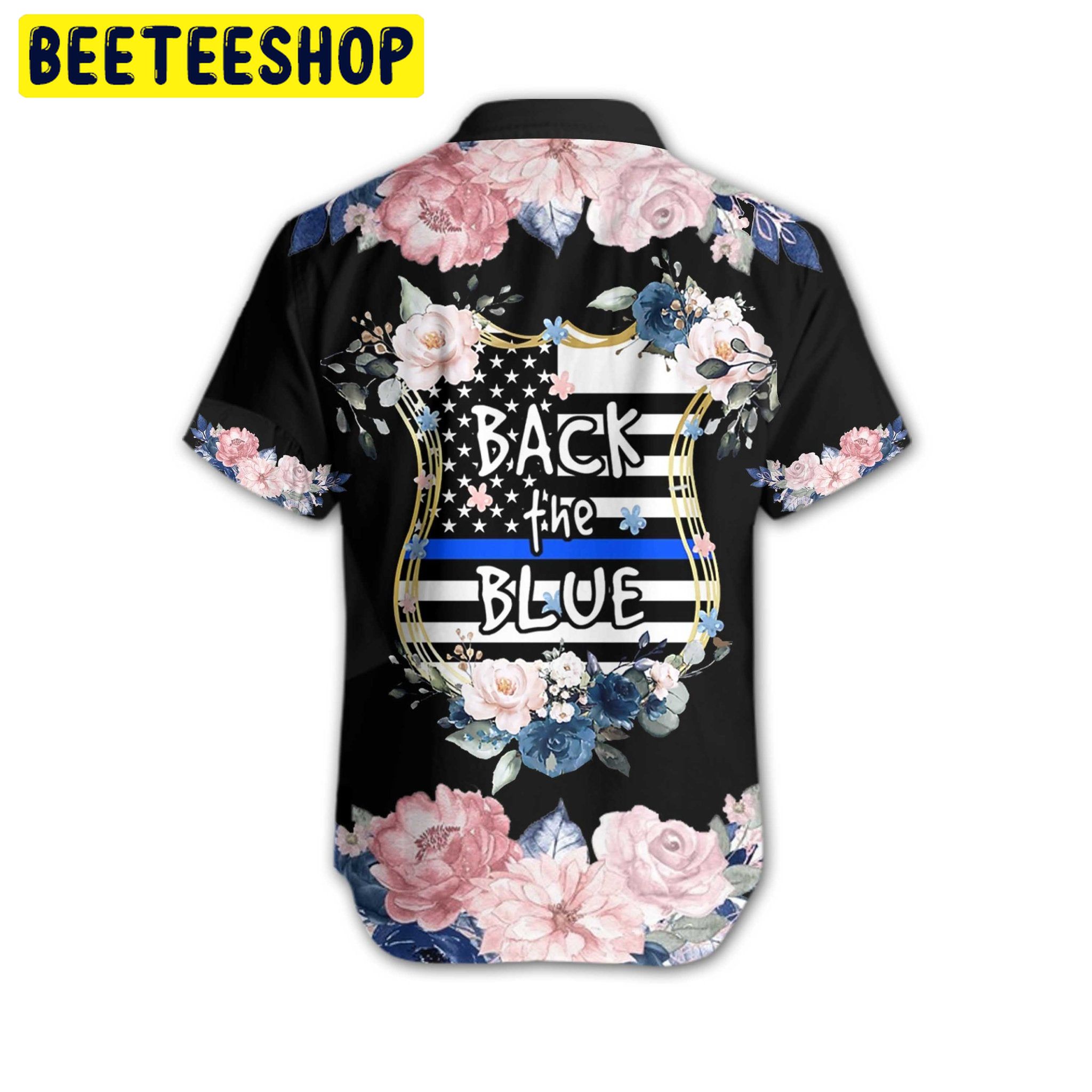 Back The Blue Trending Hawaiian Shirt Back The Blue Trending Hawaiian Shirt