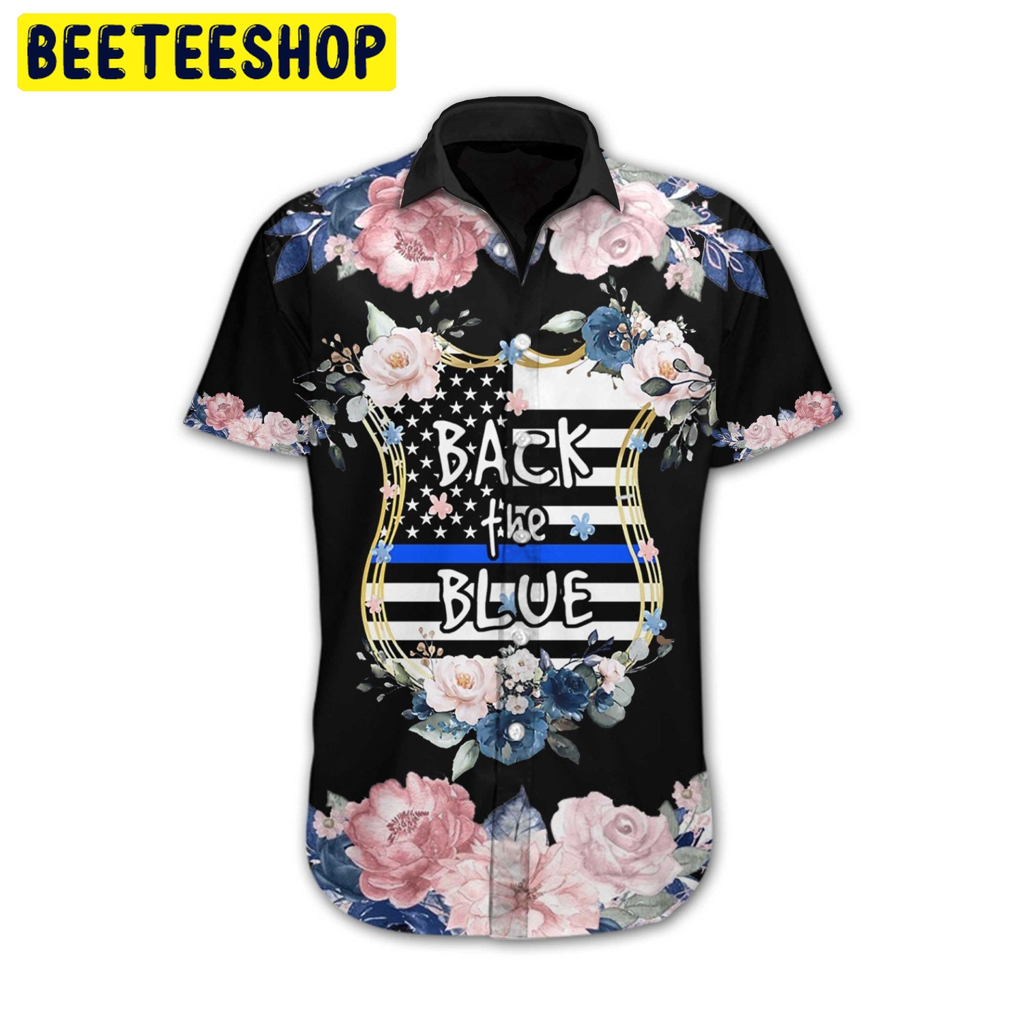 Back The Blue Trending Hawaiian Shirt Back The Blue Trending Hawaiian Shirt