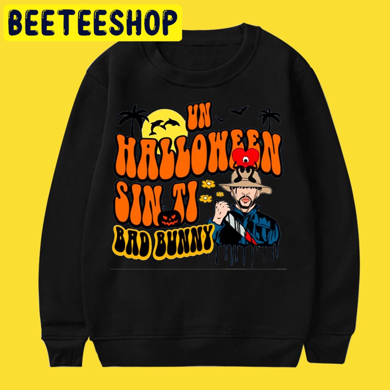 Bad BunnyUn Sin Ti Retro Vintage Halloween Trending Unisex T-Shirt Bad BunnyUn Sin Ti Retro Vintage Halloween Trending Unisex T-Shirt