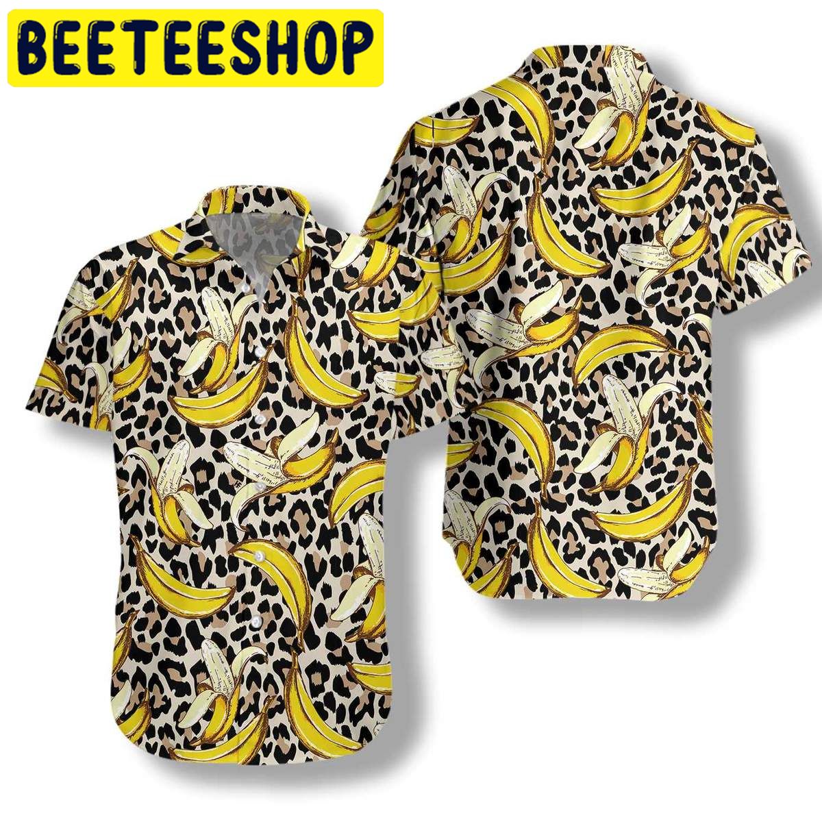 Banana On Leopard Pattern Hawaiian Shirt Banana On Leopard Pattern Hawaiian Shirt