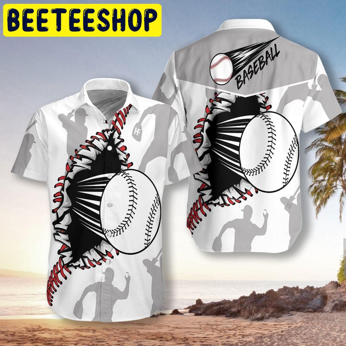 Baseball Wear Out Pattern Unisex Hawaiian Shirt Baseball Wear Out Pattern Unisex Hawaiian Shirt