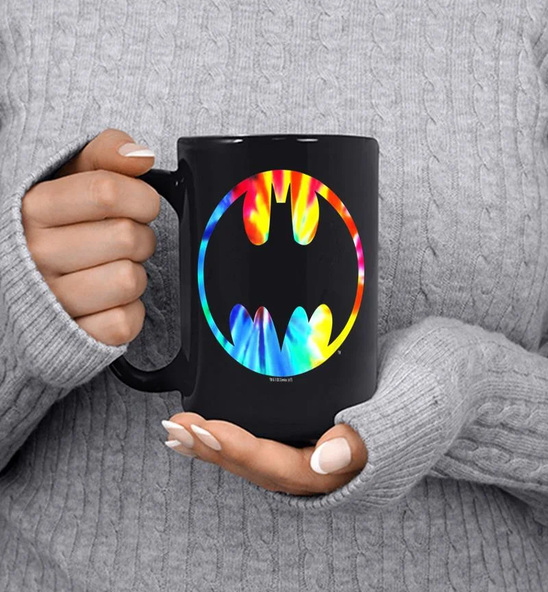 Batman Tie Dye Batman Logo Mug Batman Tie Dye Batman Logo Mug