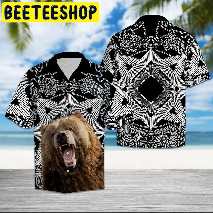 Bear Awesome Hawaiian Shirt Bear Awesome Hawaiian Shirt