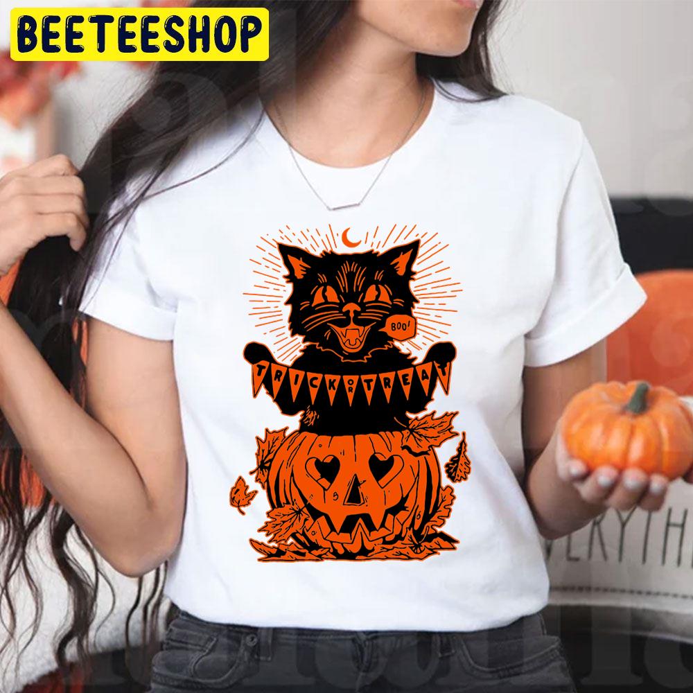 Beistle Cat And Pumpkin Boo Halloween Trending Unisex T-Shirt Beistle Cat And Pumpkin Boo Halloween Trending Unisex T-Shirt