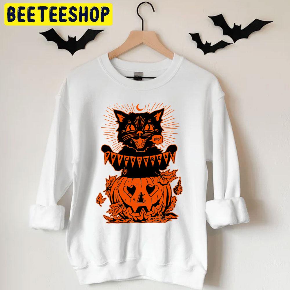 Beistle Cat And Pumpkin Boo Halloween Trending Unisex T-Shirt Beistle Cat And Pumpkin Boo Halloween Trending Unisex T-Shirt