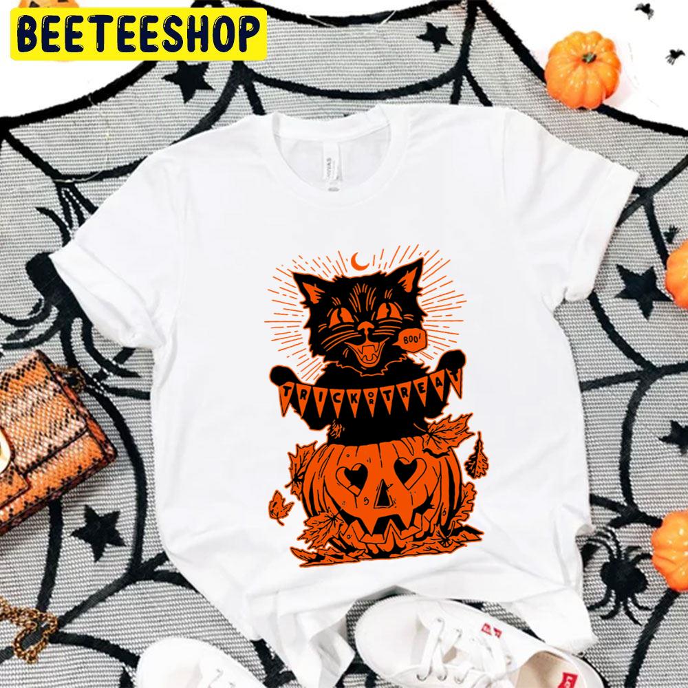 Beistle Cat And Pumpkin Boo Halloween Trending Unisex T-Shirt Beistle Cat And Pumpkin Boo Halloween Trending Unisex T-Shirt