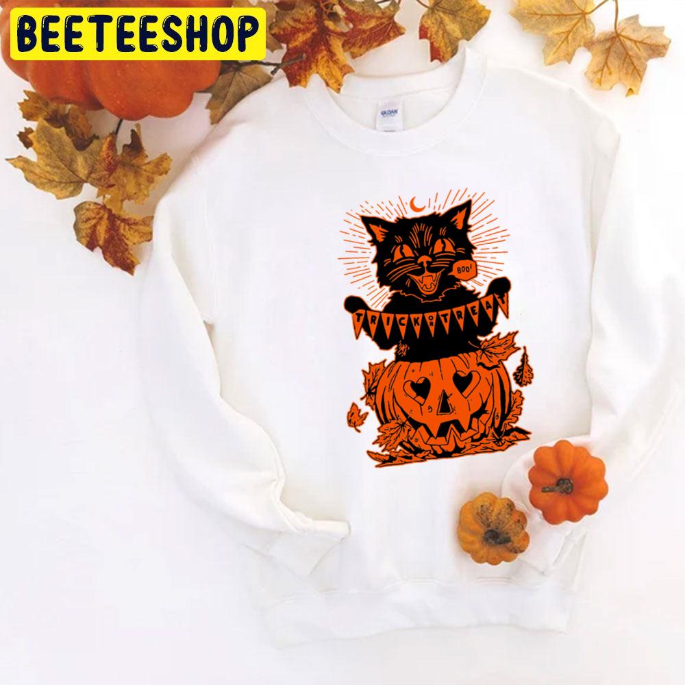 Beistle Cat And Pumpkin Boo Halloween Trending Unisex T-Shirt Beistle Cat And Pumpkin Boo Halloween Trending Unisex T-Shirt
