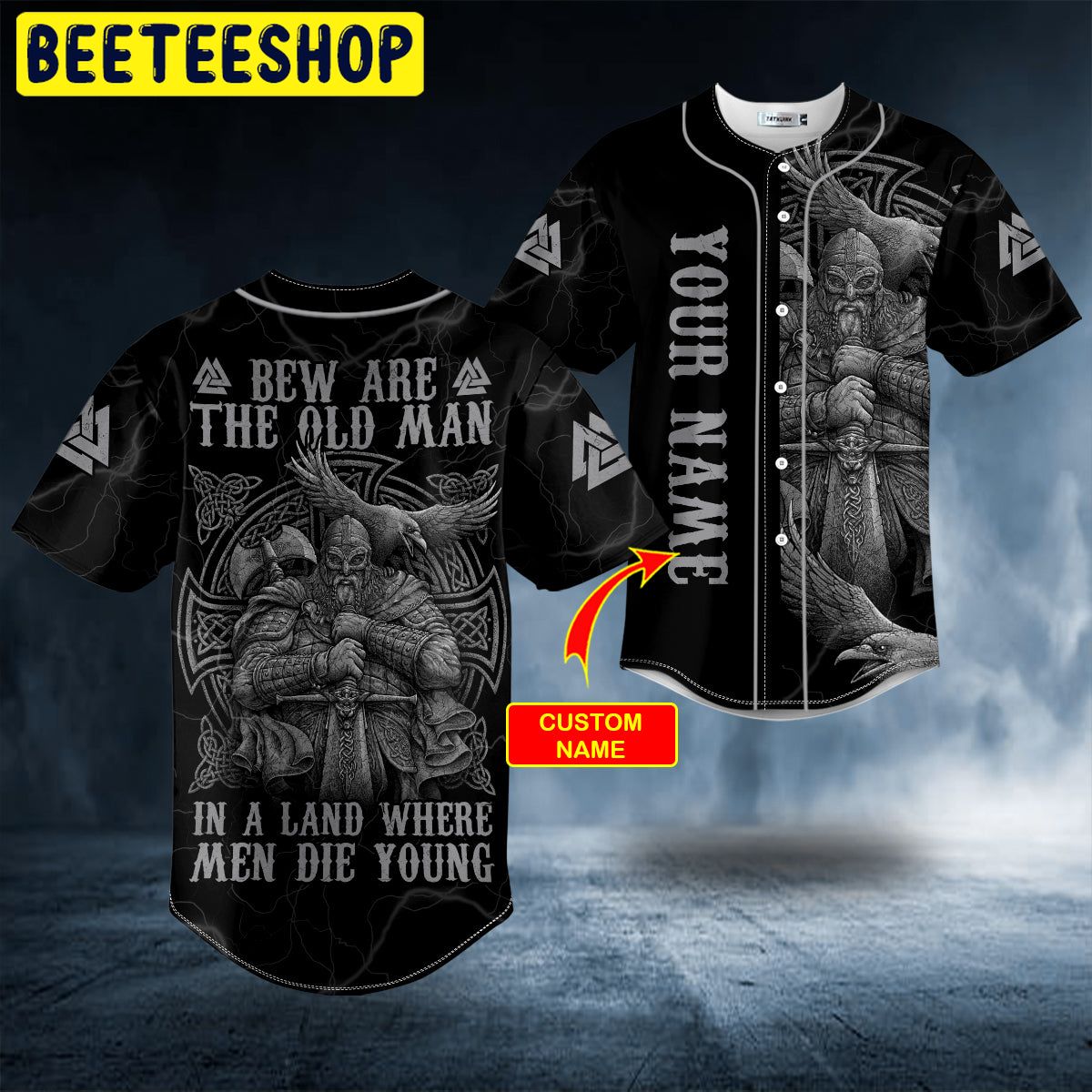 Bew Are The Old Man Black White Viking On Behance Warriors Raven Custom Trending Baseball Jersey Bew Are The Old Man Black White Viking On Behance Warriors Raven Custom Trending Baseball Jersey