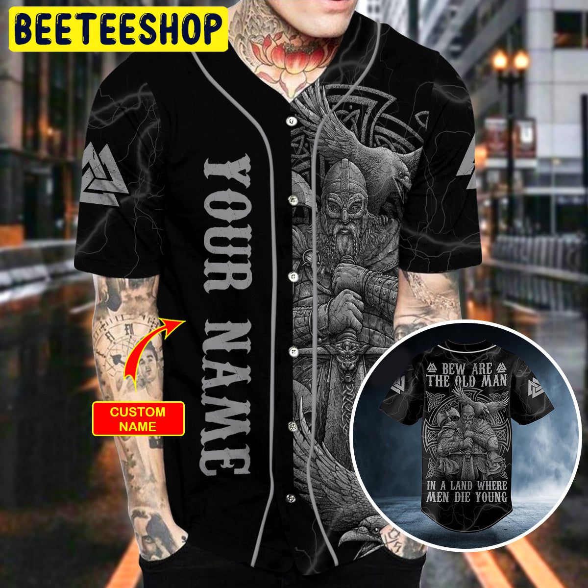 Bew Are The Old Man Black White Viking On Behance Warriors Raven Custom Trending Baseball Jersey Bew Are The Old Man Black White Viking On Behance Warriors Raven Custom Trending Baseball Jersey