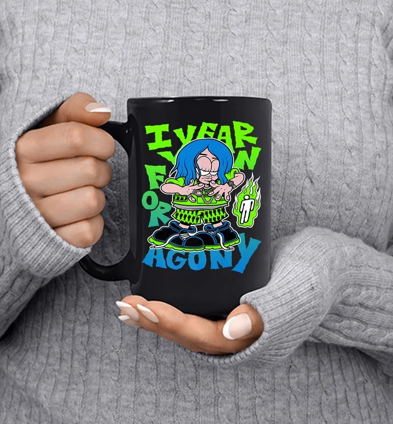 Billie Eilish Official Agony White Premium Mug Billie Eilish Official Agony White Premium Mug