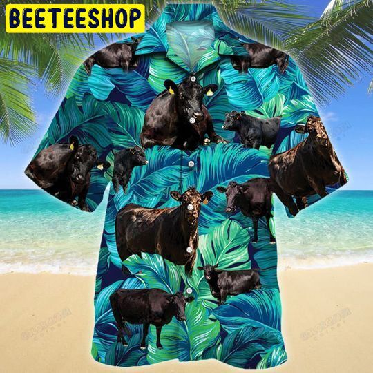 Black Angus Cattle Trending Hawaiian Shirt Black Angus Cattle Trending Hawaiian Shirt