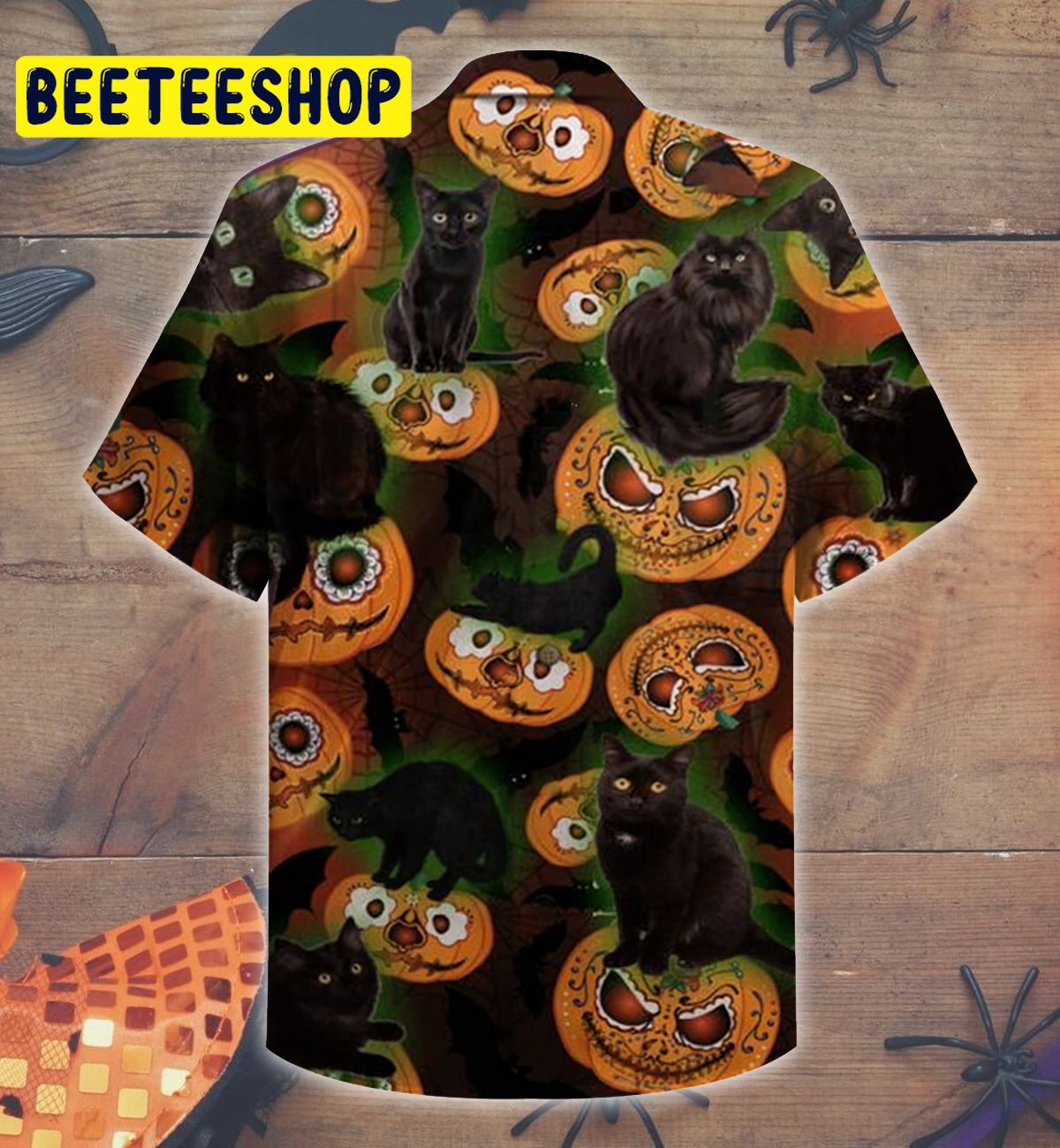 Black Cat- Halloween Trending Hawaiian Shirt Black Cat- Halloween Trending Hawaiian Shirt