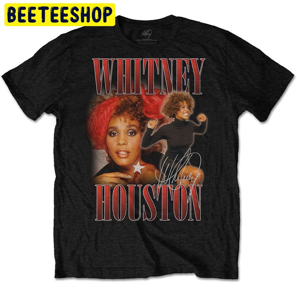 Black Whitney Houston 90s Homage Trending Unisex Shirt Black Whitney Houston 90s Homage Trending Unisex Shirt