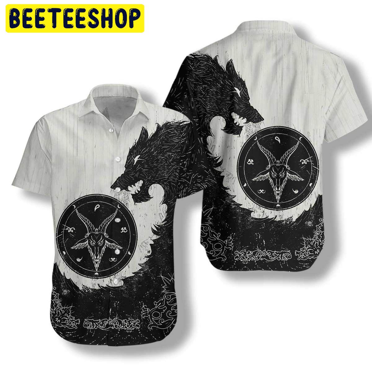 Black Wolf Trending Hawaiian Shirt Black Wolf Trending Hawaiian Shirt