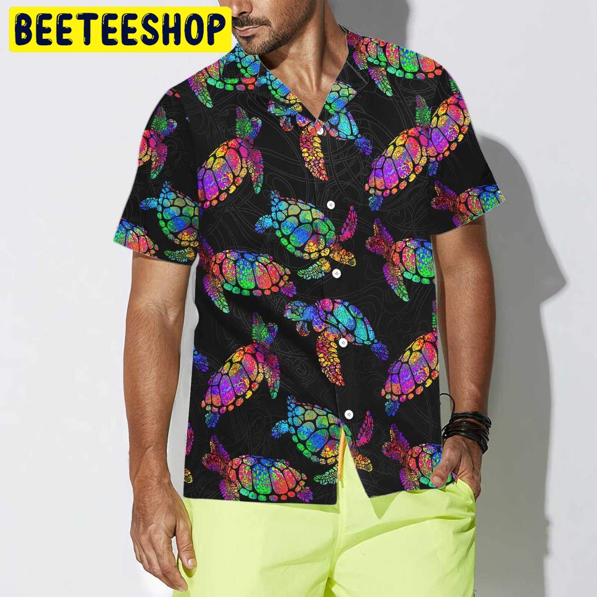 Boho Style Sea Turtle Trending Hawaiian Shirt Boho Style Sea Turtle Trending Hawaiian Shirt