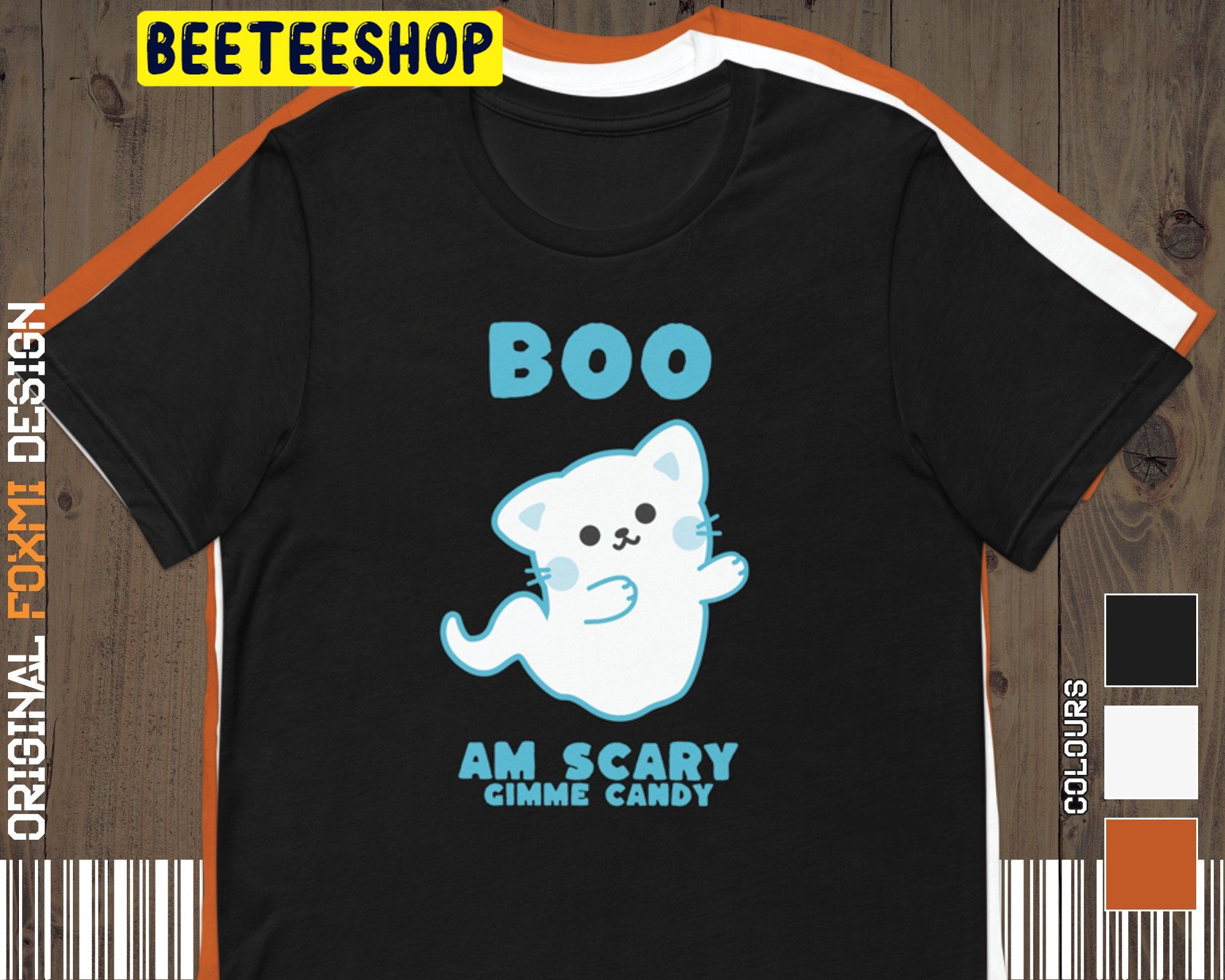 Boo Am Scary Candy Cat Trending Unisex Shirt Boo Am Scary Candy Cat Trending Unisex Shirt