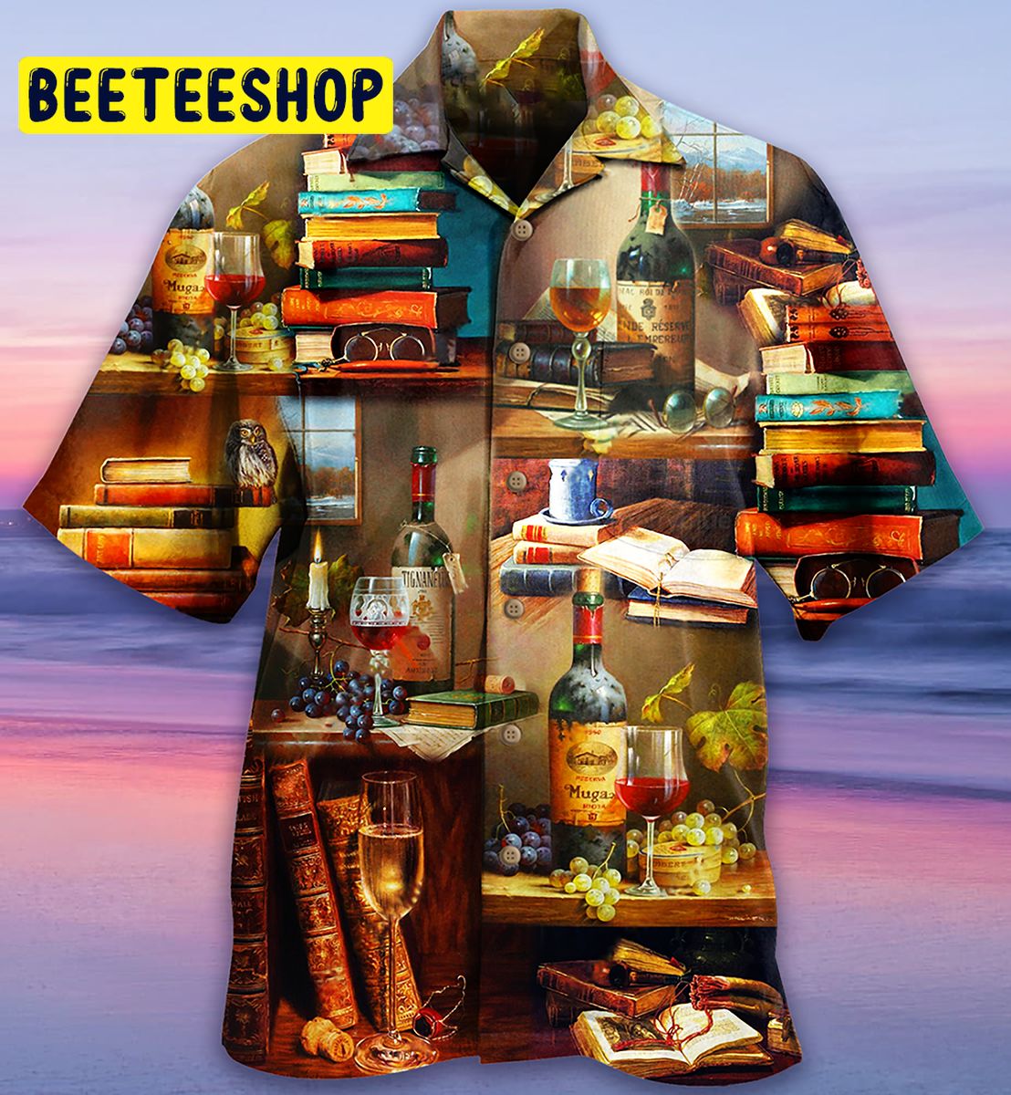 Book And The Smell Of Fine Drink Trending Hawaiian Shirt Book And The Smell Of Fine Drink Trending Hawaiian Shirt