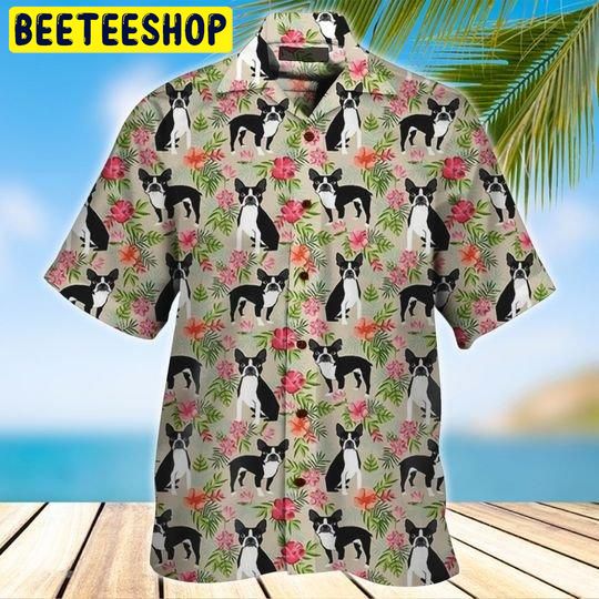 Boston Terrier Trending Hawaiian Shirt Boston Terrier Trending Hawaiian Shirt