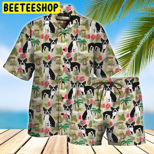 Boston Terrier Trending Hawaiian Shirt Boston Terrier Trending Hawaiian Shirt