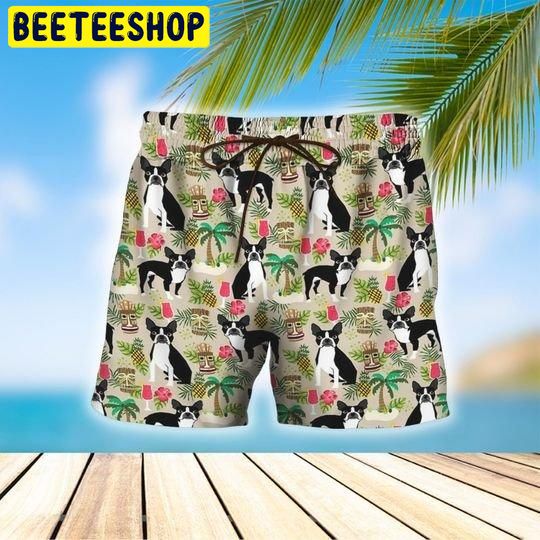 Boston Terrier Trending Hawaiian Shirt Boston Terrier Trending Hawaiian Shirt