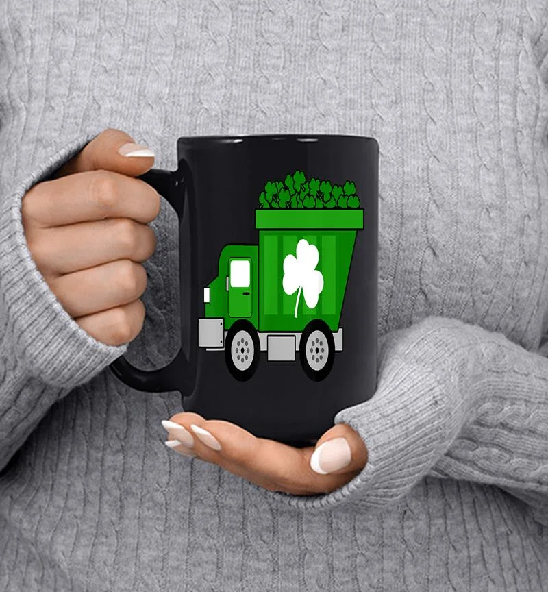 Boys Irish St Patricks Day Holiday Dump Truck Mug Boys Irish St Patricks Day Holiday Dump Truck Mug