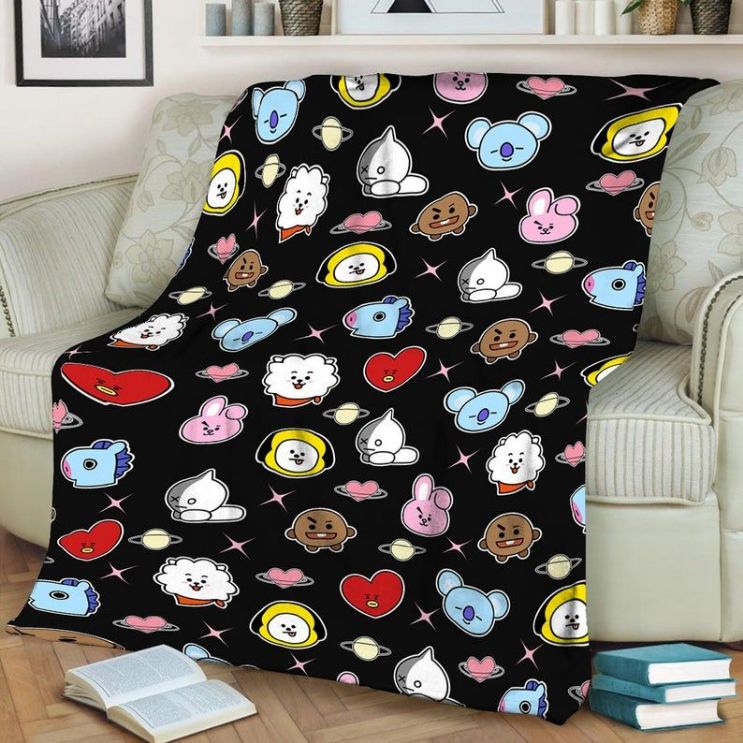 Bt21 Bangtan Boys Bts Best Seller Fleece Blanket Throw Blanket Bt21 Bangtan Boys Bts Best Seller Fleece Blanket Throw Blanket