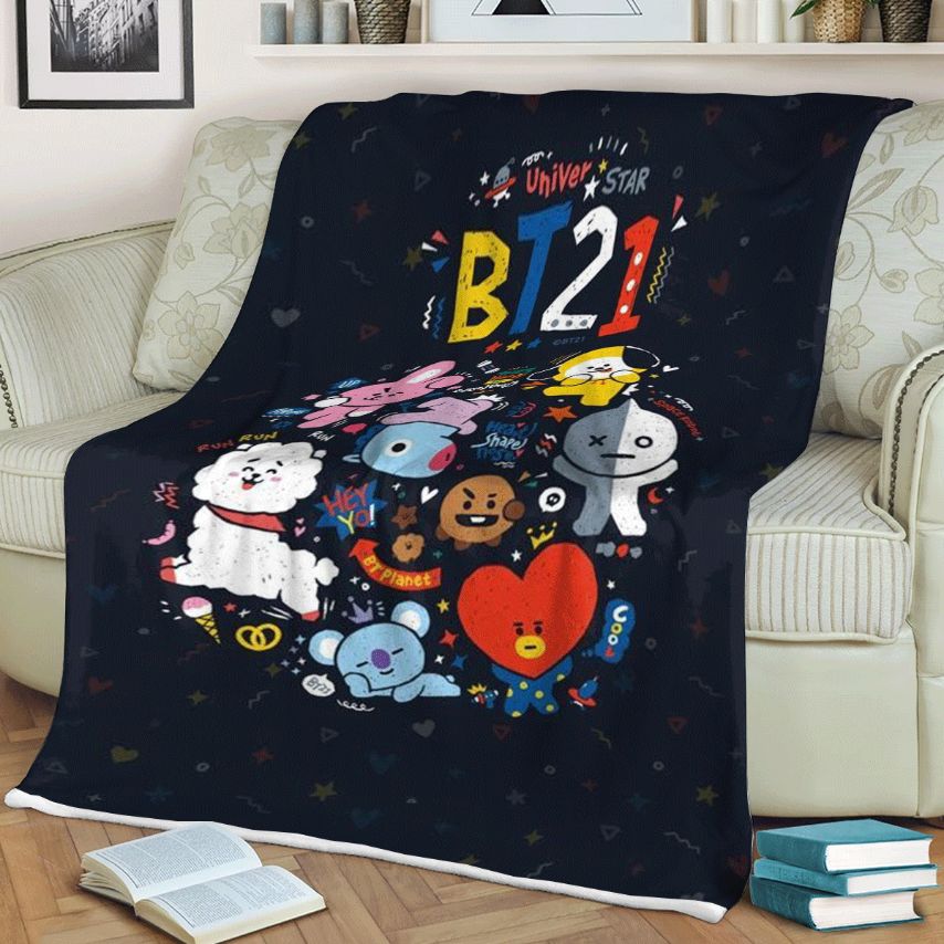Bt21 Bts Bangtan Army Christmas Bts Comfy Sofa Throw Blanket Bt21 Bts Bangtan Army Christmas Bts Comfy Sofa Throw Blanket
